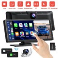 10'' Tragbarer Apple Carplay Android Auto Autoradio Bluetooth AUX + Kamera 64GB
