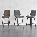 [en.casa] Barhocker 2er Set Metall Barstuhl Tresenhocker Barsessel Küchenhocker