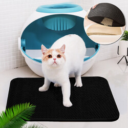 Katzenmatte Lebensmittel Vorleger Matte Katzenklo Matte Wasserabweisende 78×60cm