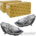 2x TYC H7/H1 SCHEINWERFER LINKS+RECHTS CHROM für RENAULT CLIO IV BIS 07.2016
