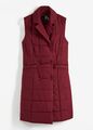 Steppweste mit Reverskragen Gr. 40 Ahornrot Damen-Weste Jacke Mantel Neu*