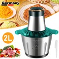300W Küche Elektrisch Mixer Zwiebelschneider 2000ml Multi Gemüsezerkleinerer Neu