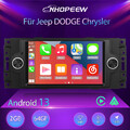 2+64GB Android 13 Carplay Autoradio GPS Navi Wifi Für Jeep Grand DODGE Chrysler
