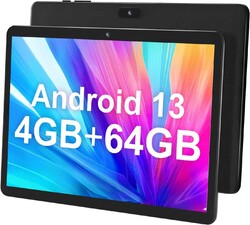 SGIN Tablet 10.1 Zoll Android 13 mit 4GB RAM 64GB ROM Bluetooth Dual Camera