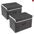 TYEERS Faltbare Aufbewahrungsbox mit Deckel, Stoff, Waschbare, Kisten
