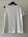 Esprit Shirt, asymmetrisch, weiß, Gr. S, TOP