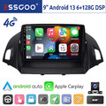 8 Kern 128G Autoradio DAB+ Für Ford Kuga 2012-2018 Escape Android 14 GPS CarPlay