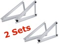 Solar Halterung für Solarpanel Aufständerung 2Set Flachdach 114 cm PV Solarmodul