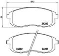 BREMBO P 23 126 Bremsbelagsatz, Scheibenbremse passend für FIAT