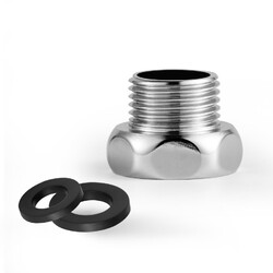 OFFO Brauseschlauch Reduzierstück Adapter Anschluss 3/4"25mm Innengewinde auf 1/2"20mm Außen...