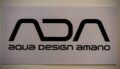 ADA™  Aqua Design Amano Sticker/Aufkleber Aquarien/Wabis etc (1Aufkleber)