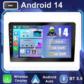 DAB+ 8-Core 9" Carplay Doppel 2 DIN Android 14 6+128G Autoradio GPS Navi RDS BT