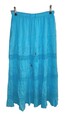  Maxi Rock 46 48 50 52 54 🩵 Häkelspitze Lochstickerei Boho Luftig Baumwolle Neu