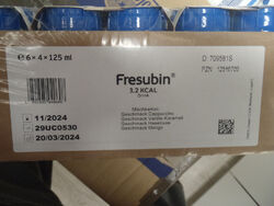 FRESUBIN 3.2 kcal DRINK Mischkarton 24X125 ml PZN 12546709 MHD 11/24 !!