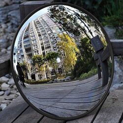 Gebogene Konvex Weitwinkel Straßen Spiegel Konvexspiegel Verkehrsspiegel 30cm