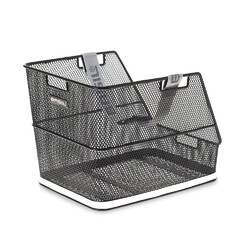 Basil 11204 Hinterradkorb Class für Schultasche 40x24x21cm, engmaschig, schwarz