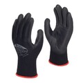 12 Paar Polyco Matrix P Grip schwarz PU Handfläche beschichtete Arbeitshandschuhe groß (9)