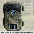 WT01 Wildkamera - 36MP Jagdkamera Bewegungsmelder Nachtsicht wasserdicht 0,3 sec