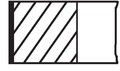 MAHLE ORIGINAL 002 08 N0 Kolbenringsatz Kolbenringe