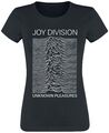Joy Division Stacked Unknown Pleasures Frauen T-Shirt schwarz