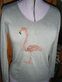 Zauberstern Langarmshirt Shirt Flamingo Gr. M