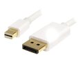 MDP2DPMM1MW StarTech.com 1m Mini DisplayPort 1.2 auf Adapterkabel mDP zu DP  ~D~