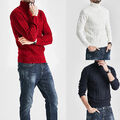 Herren Rollkragen Pullover Strickpullover Hoher Kragen Pulli Freizeit Tops Wärmer