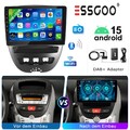 +DAB 32G Android15 Carplay Autoradio GPS Für Toyota Aygo Peugeot 107 Citroen C1