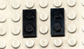 Lego Platte 1x2 2x 3023 schwarz