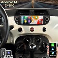 Für Fiat 500 2007-2015 DAB+ Autoradio Android 14 Carplay GPS WIFI SWC 2+64GB KAM