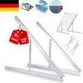 4X PV Halterung 114cm Solarmodul Balkonkraftwerk Flachdach 0°-90° Aufständerung