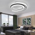 LED Deckenleuchte Moderne Ringe Wohnzimmer Deckenleuchte Runder Kreis 52W/Ø50cm