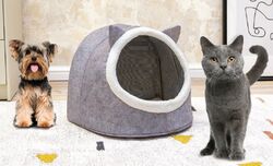 Kleintier-Nest für Hunde und Katzen 32x40x35 cm Filz grau