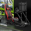 Hottoby Rennsimulator Cockpitständer mit Sitz und Monitorständer für Logitech