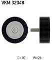 SKF Umlenk-/Führungsrolle, Keilrippenriemen Links, Mitte, Oben, Rechts, Unten