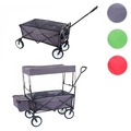Faltbarer Bollerwagen HWC-E38, Handwagen Gartenwagen Transportwagen klappbar
