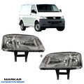 SCHEINWERFER SET LINKS RECHTS ELEKTRISCH FÜR VW TRANSPORTER MULTIVAN T5 H4 MOTOR