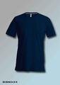 KARIBAN Herren Kurzarm T-Shirt mit V-Ausschnitt V-Neck in 20 Farben Gr S bis 4XL