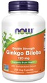 NOW Foods Ginkgo Biloba Double Strength, 120mg - 200 vcaps (329,90 EUR/kg)