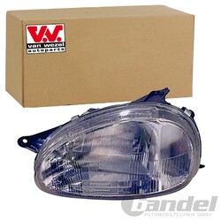 VAN WEZEL H4 SCHEINWERFER LINKS passend für OPEL COMBO CORSA | 3776943