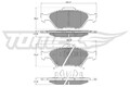 TOMEX Brakes Bremsbelagsatz, Scheibenbremse TX 15-00 für DAIHATSU TOYOTA