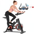 Heimtrainer LCD Indoor Cycling Fitness Bike Fahrrad Trimmrad Hometrainer Schwarz