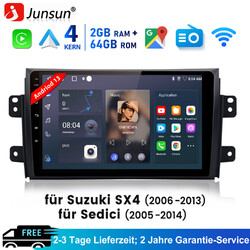 Für SUZUKI SX4 2006-2013 9" Android 13 Autoradio GPS Navi WIFI Bluetooth RDS 64G