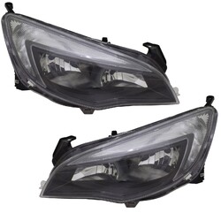 Scheinwerfer Set für Opel Astra J 2012-2015 Schwarz H7 LWR Motor Stellmotor