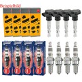 4x NGK Zündspule +4x Zündkerze Iridium IX für Nissan Micra II K11 1.0i 16V