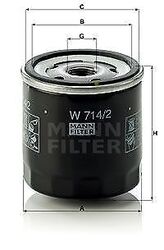 MANN-FILTER W 714/2 Ölfilter für ALFA ROMEO AUTOBIANCHI  passend für FIAT FSO