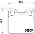 Bremsbelagsatz Scheibenbremse PRIME BREMBO P 06 001 für VW VOLVO OPEL KADETT 15