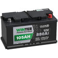 Autobatterie WINTER 12V 105Ah Starter Batterie ersetzt 90Ah 92Ah 100Ah 110Ah