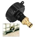 IBC Adapter 3/4"Mit Auslaufhahn Regenwasser Für 1000L Container Tank Fass S60X6