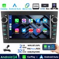 DAB+ Android 14 Autoradio GPS Navi RDS Für Opel Astra H G Corsa C D Zafira A+KAM